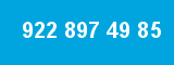 922 897 49 85 922 897 49 85